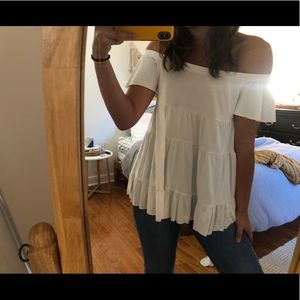 Urban Outfitters Off the Shoulder Flowy Top